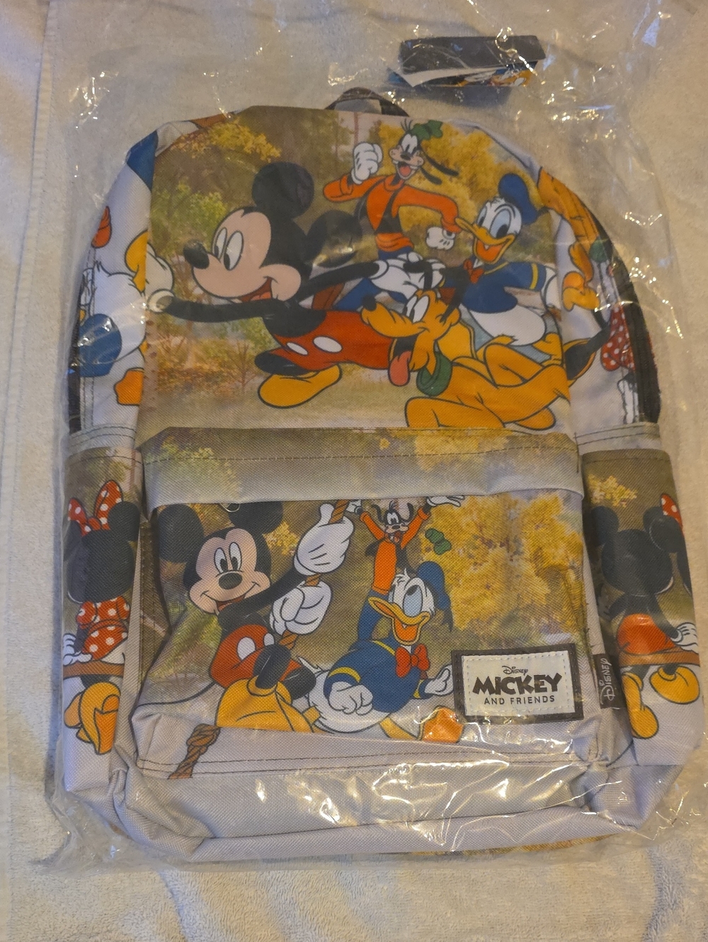 Disney Mickey & Friends Backpack — Yellow, Red, Blue, Black